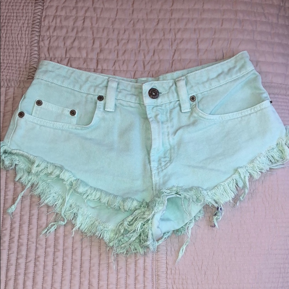 Summer denim booty shorts